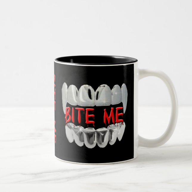 Caneca De Café Em Dois Tons Bite-Me Mug (Direita)