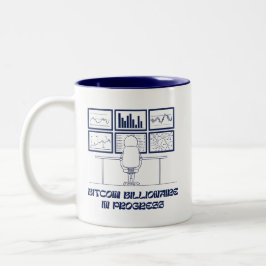 Caneca De Café Em Dois Tons Bitmoney Billionaire In Progress Mug