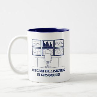Caneca De Café Em Dois Tons Bitmoney Billionaire In Progress Mug