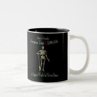 Caneca De Café Em Dois Tons Black Death European Tour