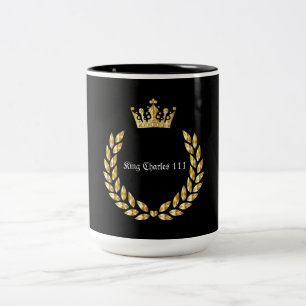 Caneca De Café Em Dois Tons Black/Dourado Rei Charles 111 Tone Coffee Mug