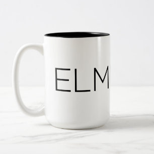 Caneca De Café Em Dois Tons Black Elmeaux