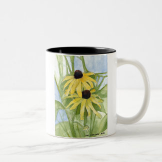 Caneca De Café Em Dois Tons Black Eyed Susan ceramic cup