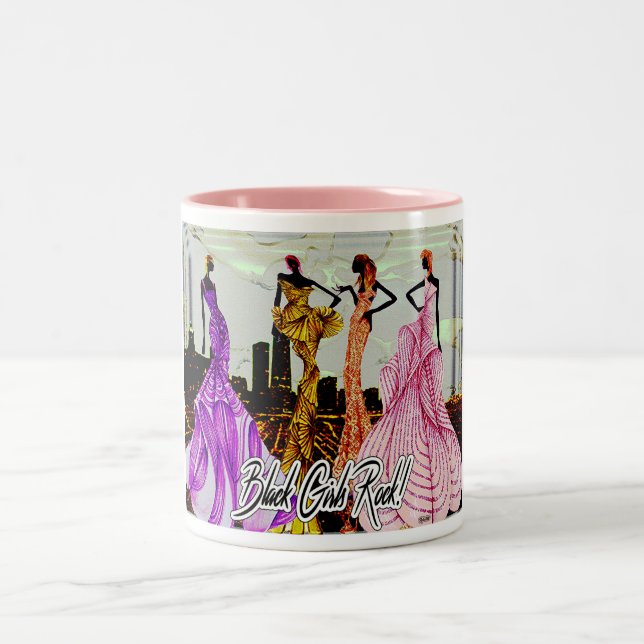 Caneca De Café Em Dois Tons Black Girls Rock! (Centro)