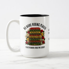 Caneca De Café Em Dois Tons Black History Month Centennial Heroes Bookish Gift