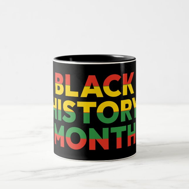Caneca De Café Em Dois Tons Black History Month Mug (Centro)