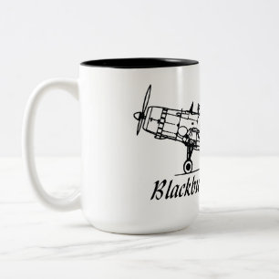 Caneca De Café Em Dois Tons Blackburn b 24 skau Aircraft