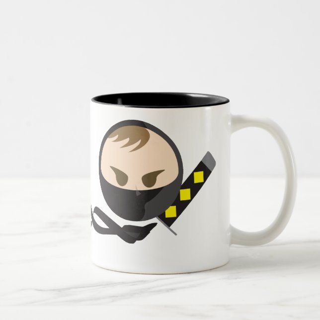 Caneca De Café Em Dois Tons BlackNinja (Direita)