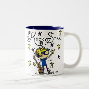 Caneca De Café Em Dois Tons Blond Boy Rock Star