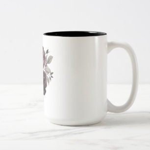 Caneca De Café Em Dois Tons Blooming Rosa Mug