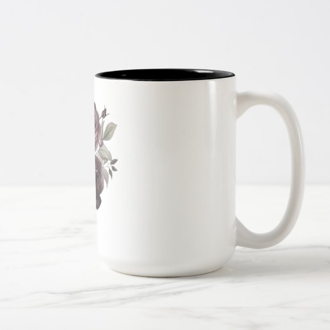 Caneca De Café Em Dois Tons Blooming Rosa Mug (Direita)