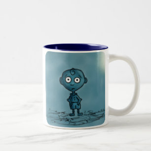 Caneca De Café Em Dois Tons Blue Boy Mug