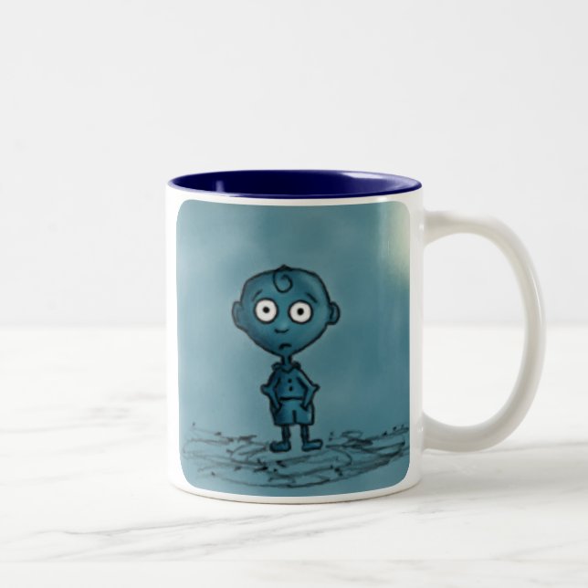 Caneca De Café Em Dois Tons Blue Boy Mug (Direita)