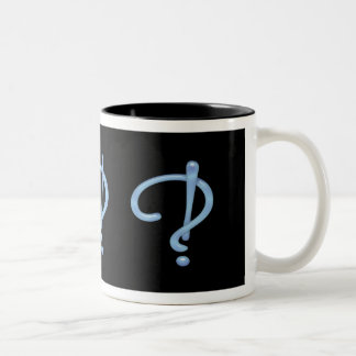 Caneca De Café Em Dois Tons Blue Gel Interrobang