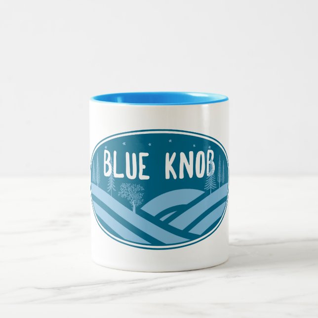 Caneca De Café Em Dois Tons Blue Knob Pensilvânia ao ar livre (Centro)