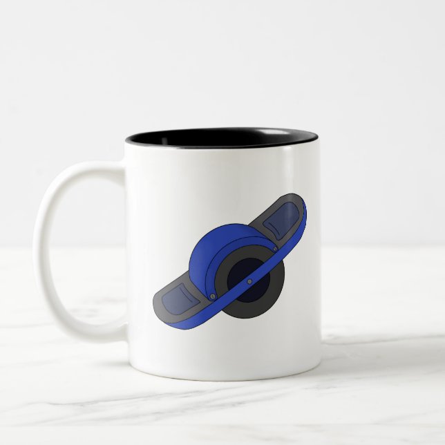 Caneca De Café Em Dois Tons Blue One Wheel (Esquerda)