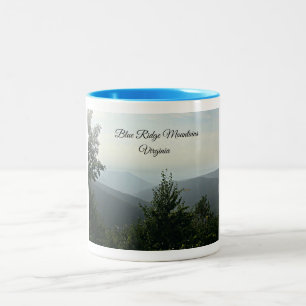 Caneca De Café Em Dois Tons Blue Ridge Mounains, Virgínia