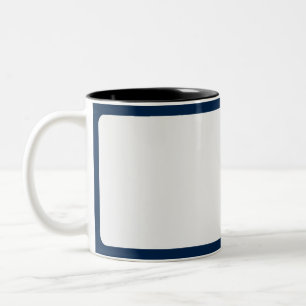 Caneca De Café Em Dois Tons Blue & White Mug de Oxford personalizado
