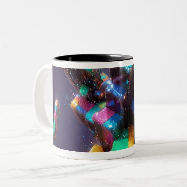 Caneca De Café Em Dois Tons Boa Sorte (Frente Esquerda)