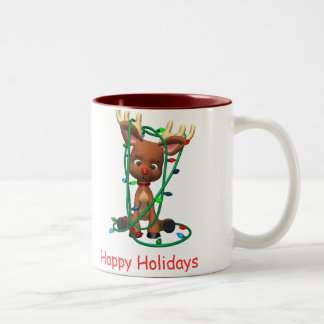 Caneca De Café Em Dois Tons Boas festas
