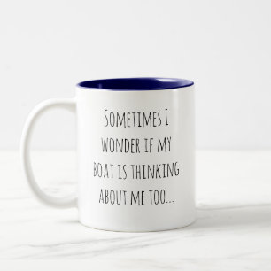 Caneca De Café Em Dois Tons Boat Owners Mug