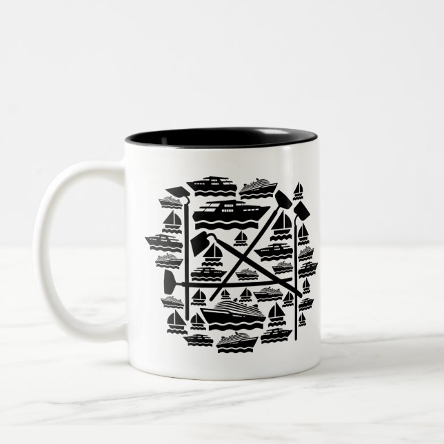 Caneca De Café Em Dois Tons Boats & Hoes (Esquerda)