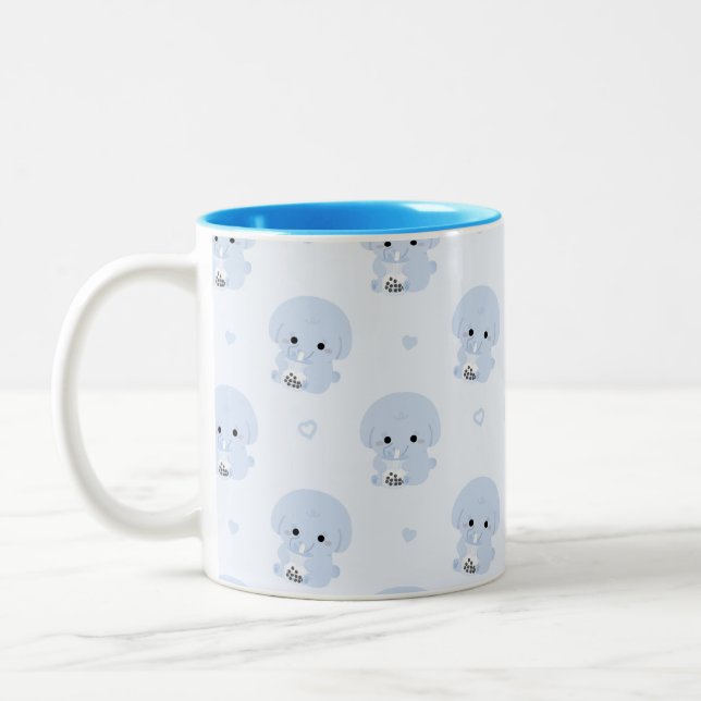 Caneca De Café Em Dois Tons Boba Elephant (Esquerda)