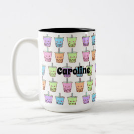 Caneca De Café Em Dois Tons Boba Milk Tea Flavors
