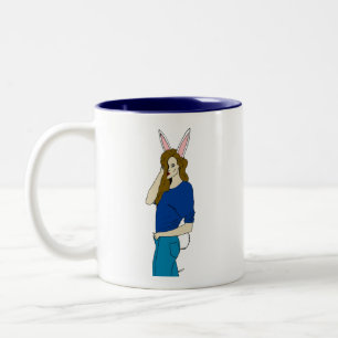 Caneca De Café Em Dois Tons bobina