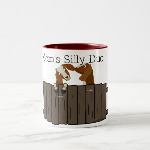 Caneca De Café Em Dois Tons Bobo Mãe Duo 2 Caprinos