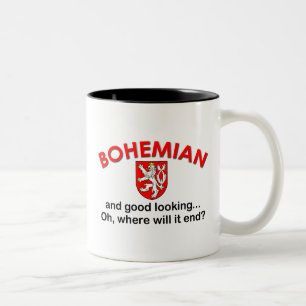 Caneca De Café Em Dois Tons Bohemian bonito