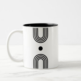 Caneca De Café Em Dois Tons Boho celestial Sun