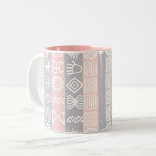 Caneca De Café Em Dois Tons Boho-chic Ethnic Personalizado 15 Birthday Mug