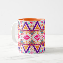 Caneca De Café Em Dois Tons Boho Island Tribal Summer