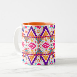 Caneca De Café Em Dois Tons Boho Island Tribal Summer