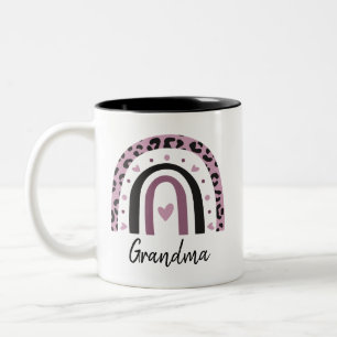 Caneca De Café Em Dois Tons Boho Rainbow Grandma
