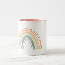 Caneca De Café Em Dois Tons Boho Rainbow Mug