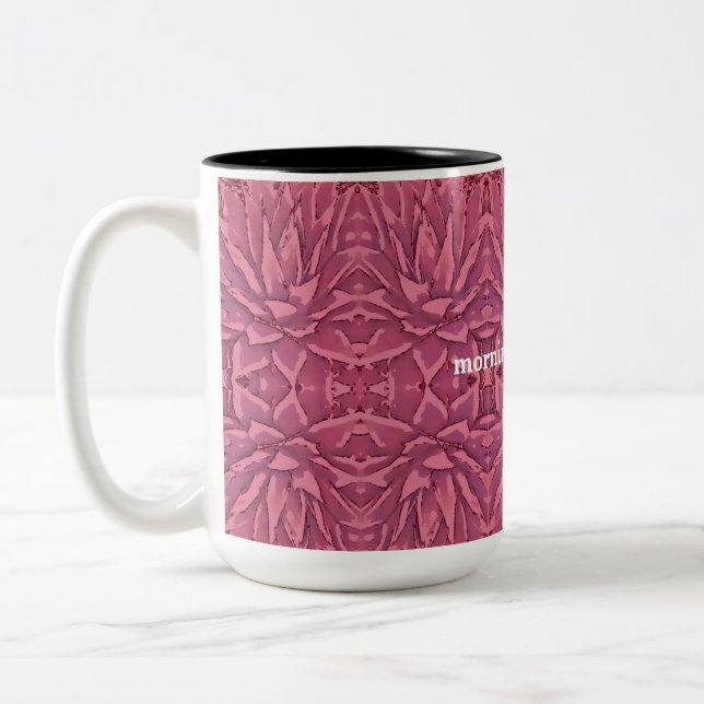 Caneca De Café Em Dois Tons Boho Red Agave Afirmou Mug (Esquerda)