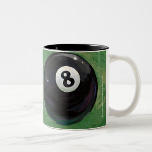 Caneca De Café Em Dois Tons Bola 8