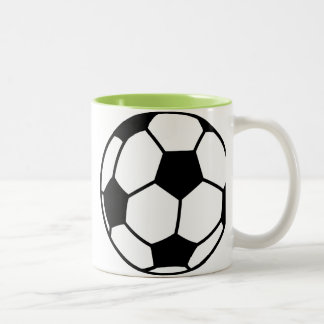 Caneca De Café Em Dois Tons Bola de futebol