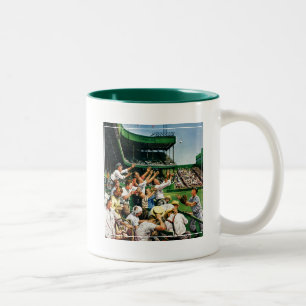Caneca De Café Em Dois Tons Bola de travamento do home run