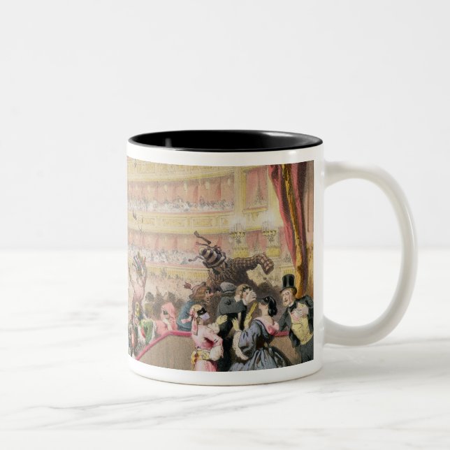 Caneca De Café Em Dois Tons Bola na ópera (Direita)