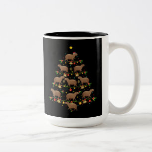 Caneca De Café Em Dois Tons Boldog Karacsonyt Húngaro, Presente de Natal Feliz