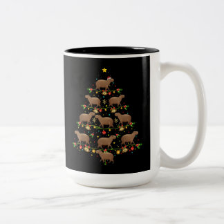 Caneca De Café Em Dois Tons Boldog Karacsonyt Húngaro, Presente de Natal Feliz
