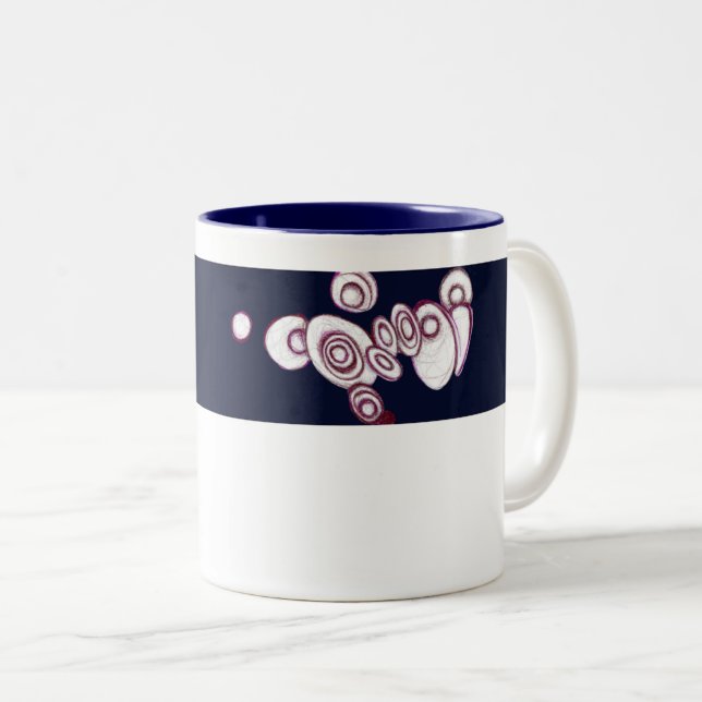 Caneca De Café Em Dois Tons Bolha Celestial (Frente Esquerda)