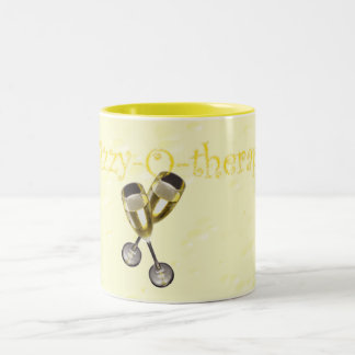 Caneca De Café Em Dois Tons bolhas da Efervescente-o-terapia