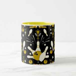 Caneca De Café Em Dois Tons Boliche de dez pinos para casa