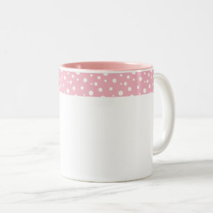 Caneca De Café Em Dois Tons bolinhas Coffee Mug