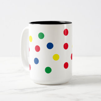 Caneca De Café Em Dois Tons Bolinhas de café