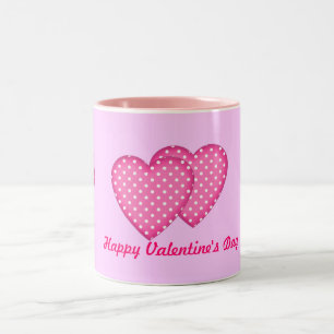 Caneca De Café Em Dois Tons Bolinhas Hearts